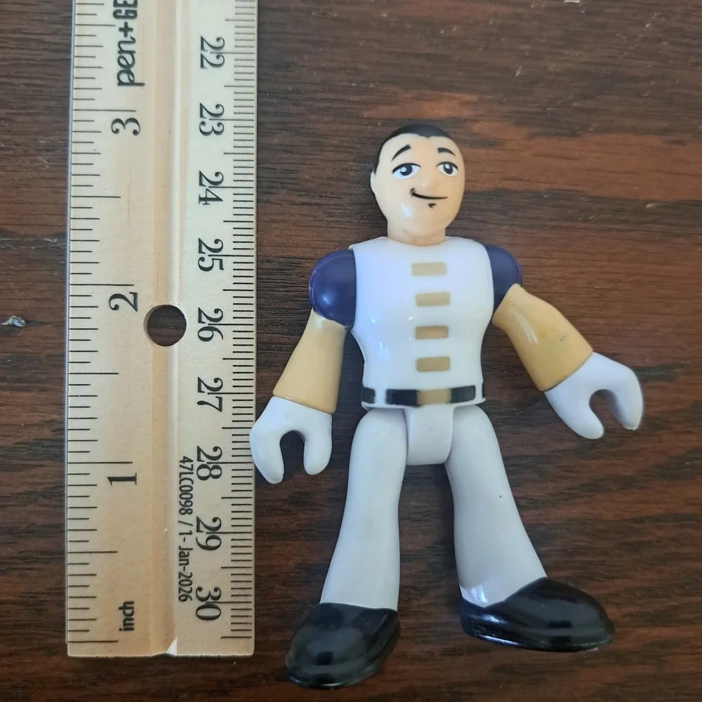 Fisher-Price Imaginext Male Figure White Purple Suit Action Figure Toy 2.75 Inch